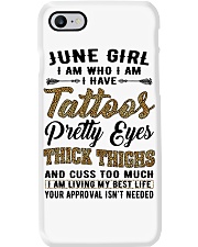 June Girl Phone Case tile