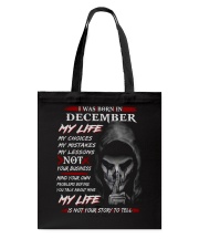 December Man Tote Bag tile