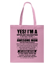 3 yes i am daughter little girl Tote Bag tile