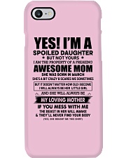 3 yes i am daughter little girl Phone Case tile