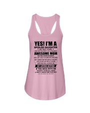 3 yes i am daughter little girl Ladies Flowy Tank tile