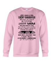 I Am A Lucky Daughter Crewneck Sweatshirt tile