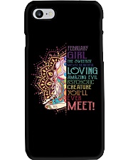 February Girl Phone Case tile