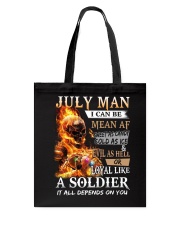 July Man Tote Bag tile