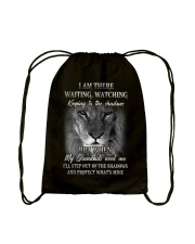 I Am There Waiting Watching keeping to the shadows Drawstring Bag tile
