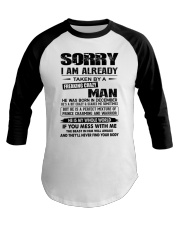 December Freaking Crazy Man Baseball Tee tile