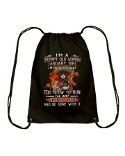 January Girl Drawstring Bag tile