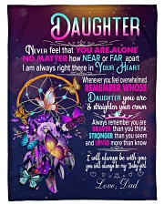 To My Daughter - Dad Small Fleece Blanket - 30" x 40" front