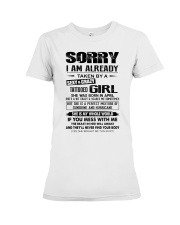 Sorry April Premium Fit Ladies Tee tile