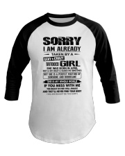 Sorry April Baseball Tee tile