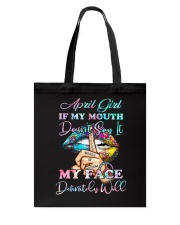 April Girl Tote Bag tile