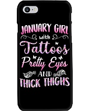 January Girl Phone Case tile