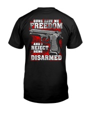 Guns Gave Me Freedom Classic T-Shirt back