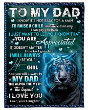 To My Dad Small Fleece Blanket - 30" x 40" front