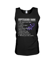 September Music Lover Unisex Tank tile