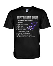 September Music Lover V-Neck T-Shirt tile