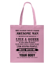8 LIKE A QUEEN Tote Bag tile