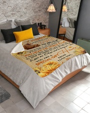 To My Daughter - Mom Sherpa Fleece Blanket - 50" x 60" aos-sherpa-fleece-blanket-lifestyle-front-02