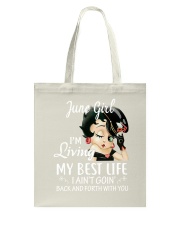 June Girl Tote Bag tile