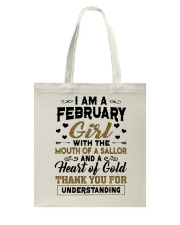 February Girl Tote Bag tile
