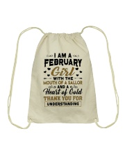 February Girl Drawstring Bag tile