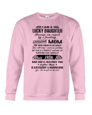 I Am A Lucky Daughter Crewneck Sweatshirt tile
