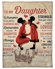 To My Daughter - Mom Fleece Blanket tile