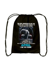 April Man Drawstring Bag tile