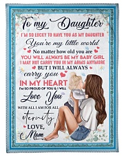 To My Daughter - Mom Small Fleece Blanket - 30" x 40" front