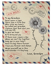 To My Grandson - Grandpa Small Fleece Blanket - 30" x 40" front