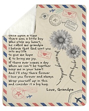 To My Grandson - Grandpa Sherpa Fleece Blanket tile