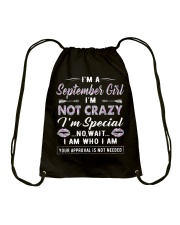 September Girl Drawstring Bag tile