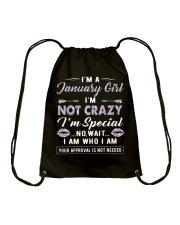 January Girl Drawstring Bag tile
