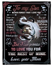 To My Son - Mom Small Fleece Blanket - 30" x 40" front