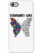 February Girl Phone Case tile