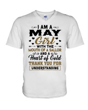 May Girl V-Neck T-Shirt tile