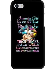 January Girl Phone Case tile