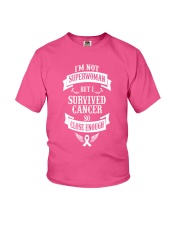 Cancer Superwoman Youth T-Shirt tile