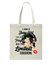 June Girl Tote Bag tile
