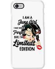 June Girl Phone Case tile