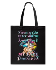 February Girl Tote Bag tile