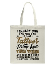 January Girl Tote Bag tile