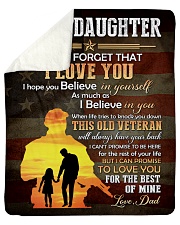 To My Daughter - Dad Sherpa Fleece Blanket tile