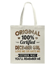 December Girl Tote Bag tile