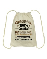 December Girl Drawstring Bag tile