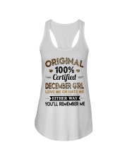 December Girl Ladies Flowy Tank tile