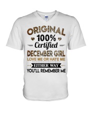 December Girl V-Neck T-Shirt tile