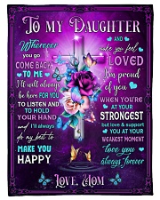 To My Son Small Fleece Blanket - 30" x 40" front