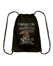February Girl Drawstring Bag tile