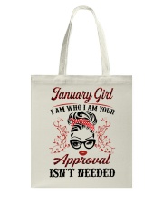 January Girl Tote Bag tile